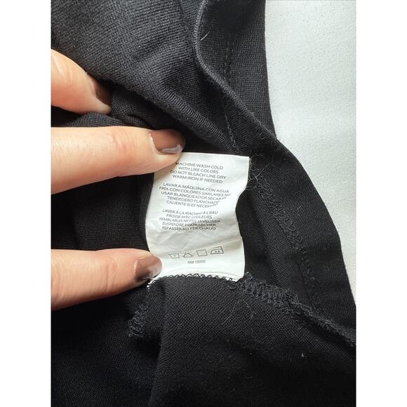 Melissa McCarthy Seven7 Black Long Sleeve Babydoll Tunic Top 3X Back Zip EUC - Picture 8 of 13